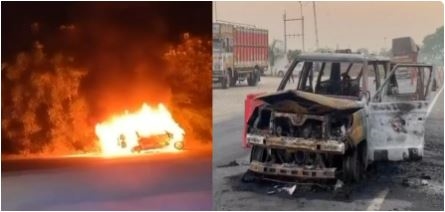 નવજાત બાળકને સારવાર માટે લઈ જતી એમ્બ્યુલન્સ આગના ગોળામાં ફેરવાઈ, ૪ લોકો થયા ભડથું, જાણો