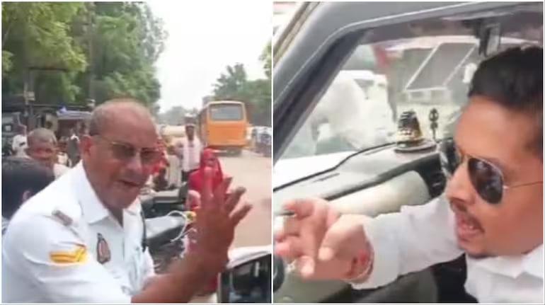 Video: ‘ચાલ હટ, ભાગ અહીથી..’, ટ્રાફિક પોલીસકર્મી સાથે ઝઘડી પડ્યો ભાજપના MLCનો પુત્ર