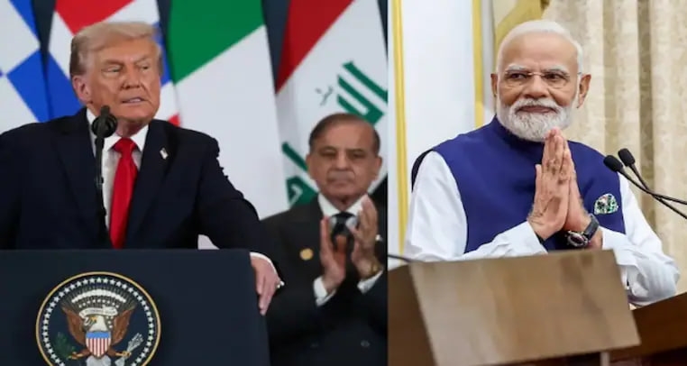 શાહબાજની ઇન્ટરનેશનલ બેઇજ્જતી; પાકિસ્તાની PMની હાજરીમાં અમેરિકન રાષ્ટ્રપતિ ટ્રમ્પે ભારત અ