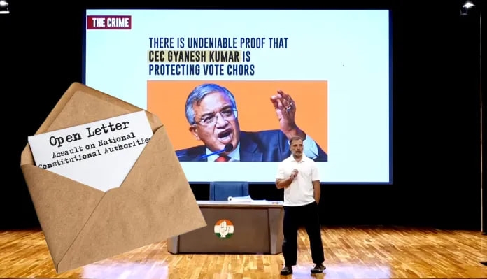 ‘રાહુલ ગાંધી અને કોંગ્રેસ ચૂંટણી પંચને બદનામ કરી રહ્યા છે’, ન્યાયાધીશો-અમલદારો સહિત 272 હસ્તીઓએ