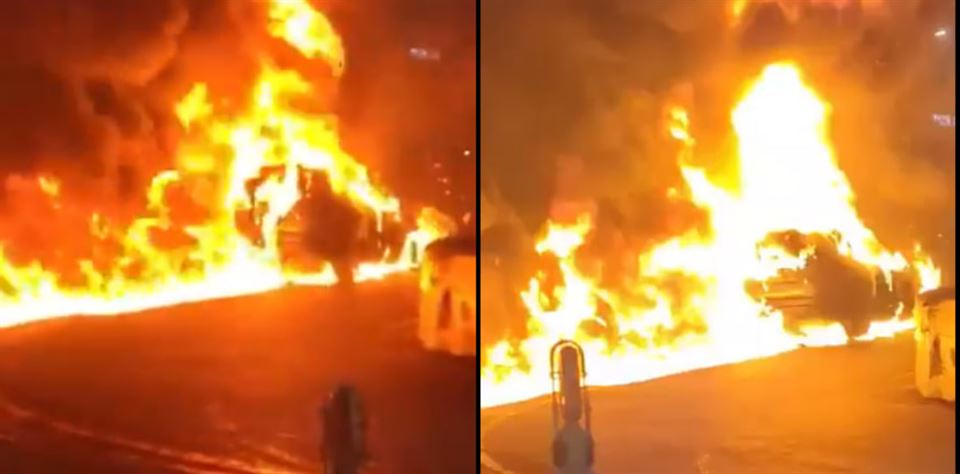 ચાલતી કાર આગના ગોળામાં ફેરવાય, ડ્રાઈવર અને અન્યએ આ રીતે બચાવ્યો જીવ; જુઓ વીડિયો