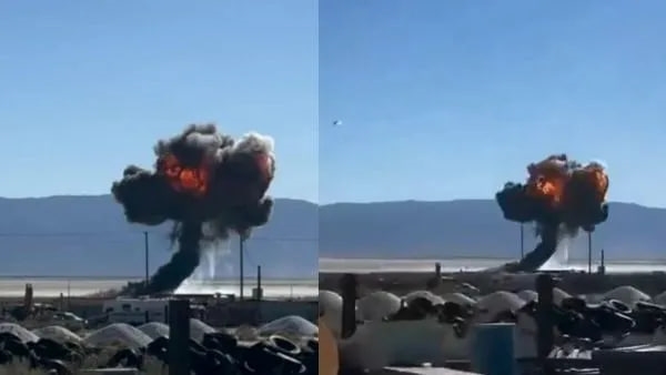 અમેરિકાનું ઘાતક ફાઇટર જેટ F-16C ટ્રેનિંગ મિશન દરમિયાન ક્રેશ, જુઓ વીડિયો