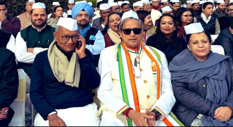 દિગ્વિજય સિંહે ફક્ત RSSની પ્રશંસા કરી હતી, થરૂરે તો કોંગ્રેસના ઘા પર મીઠું ભભરાવ્યું!