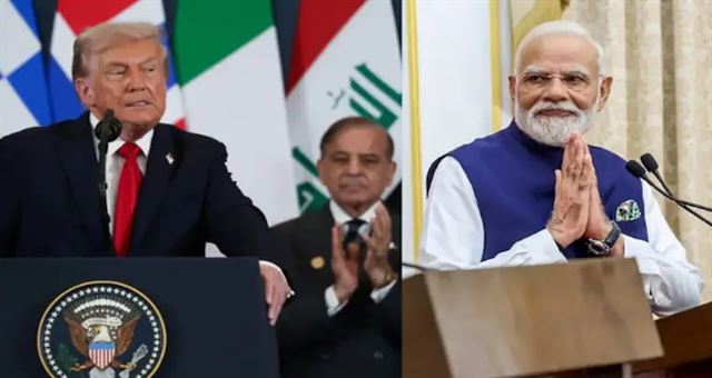 શાહબાજની ઇન્ટરનેશનલ બેઇજ્જતી; પાકિસ્તાની PMની હાજરીમાં અમેરિકન રાષ્ટ્રપતિ ટ્રમ્પે ભારત અ