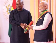 PM Modi Receives Ghana's National Honour: PM મોદીને ઘાનાએ રાષ્ટ્રીય એવોર્ડથી કર્યા સન્માનિત, બં