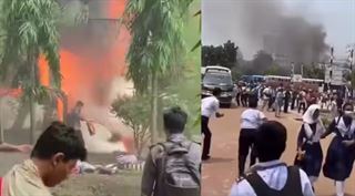 Video: બાંગ્લાદેશી એરફોર્સનું ચાઇનીઝ બનાવટનું F-7 ફાઇટર જેટ સ્કૂલ પરિસરમાં ક્રેશ; મચ્યો હાહાકાર