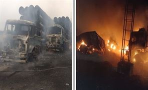 ભચાઉ હાઈવે પર LPG ટેન્કરમાં બ્લાસ્ટ, 6થી વધુ વાહનો બળીને રાખ થયા; ભયાનક ઘટનાનો વીડિયો આવ્યો સામ