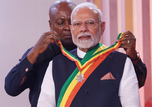 ઘાનાના રાષ્ટ્રપતિને ભારત આવવાનું આપ્યું નિમંત્રણ