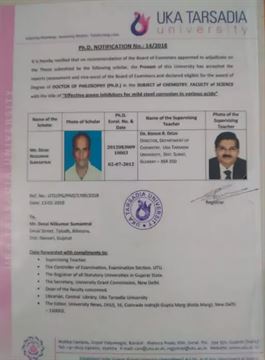 2018માં તેણે P.hdમાં એડમિશન લીધું હતું