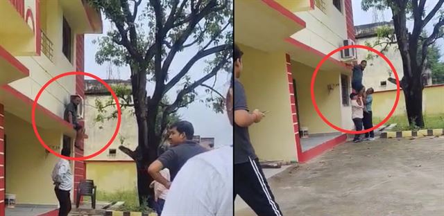 COએ છત પરથી છલાંગ લગાવી