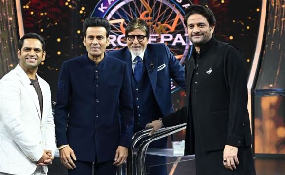 મનોજ બાજપેયી KBCના સ્ટેજ પર દેખાયા
