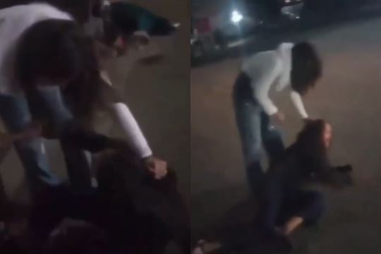 યુવતી ઓછામાં ઓછી 11 વાર લાફા મારે છે